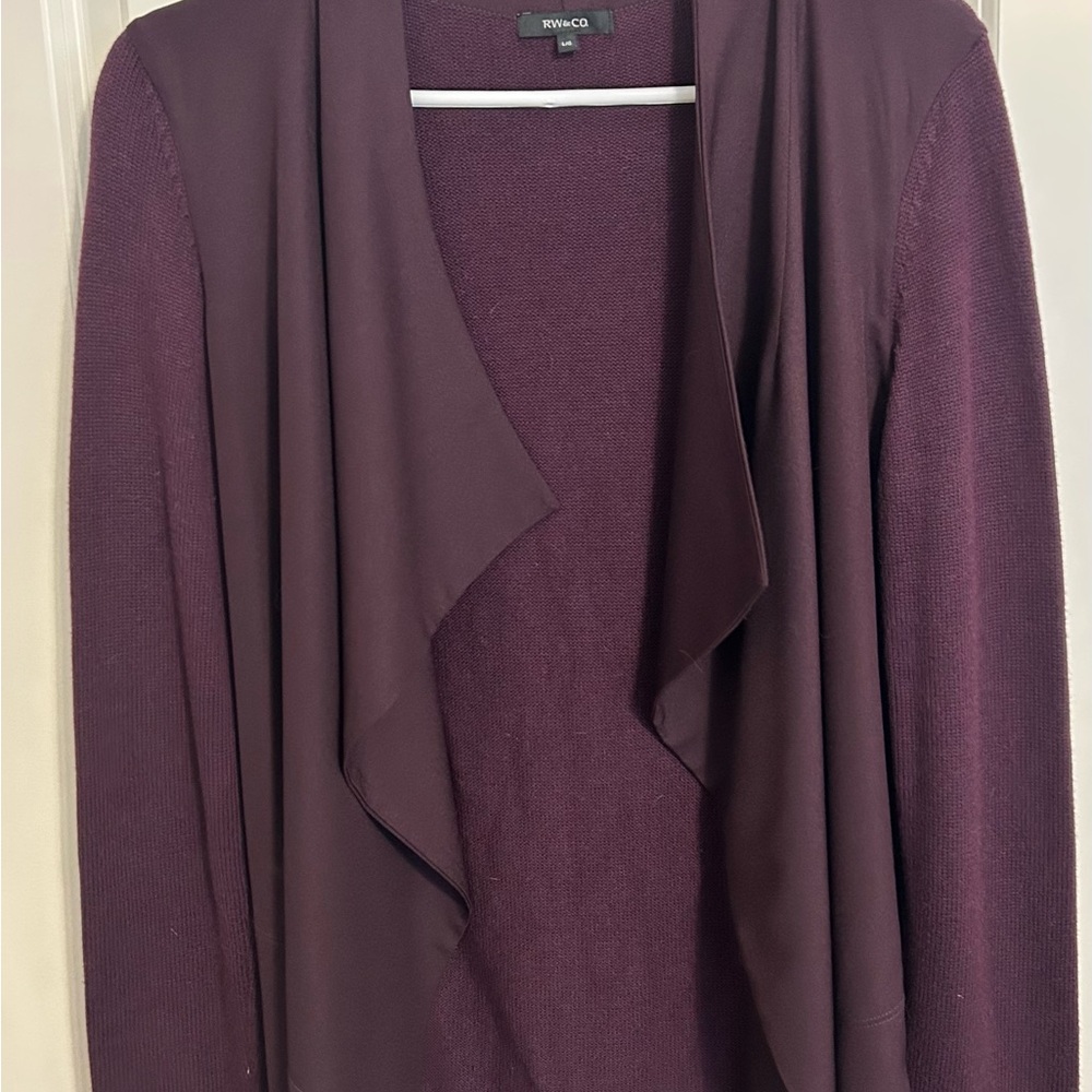 RW&CO. Women's Deep Purple Cardigan